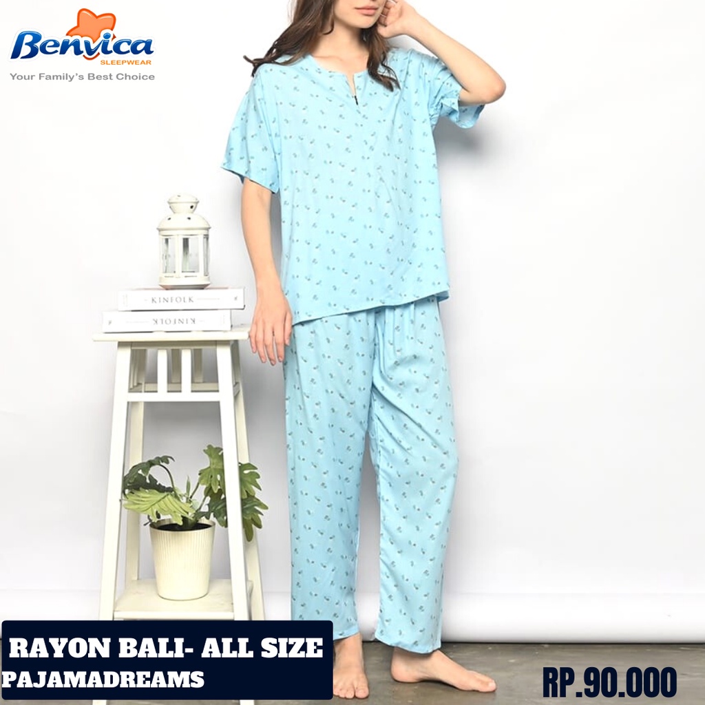 BAJU TIDUR CELANA PANJANG RAYON BALI BUSUI RESLETING PAJAMADREAMS PJD BANYAK MOTIF