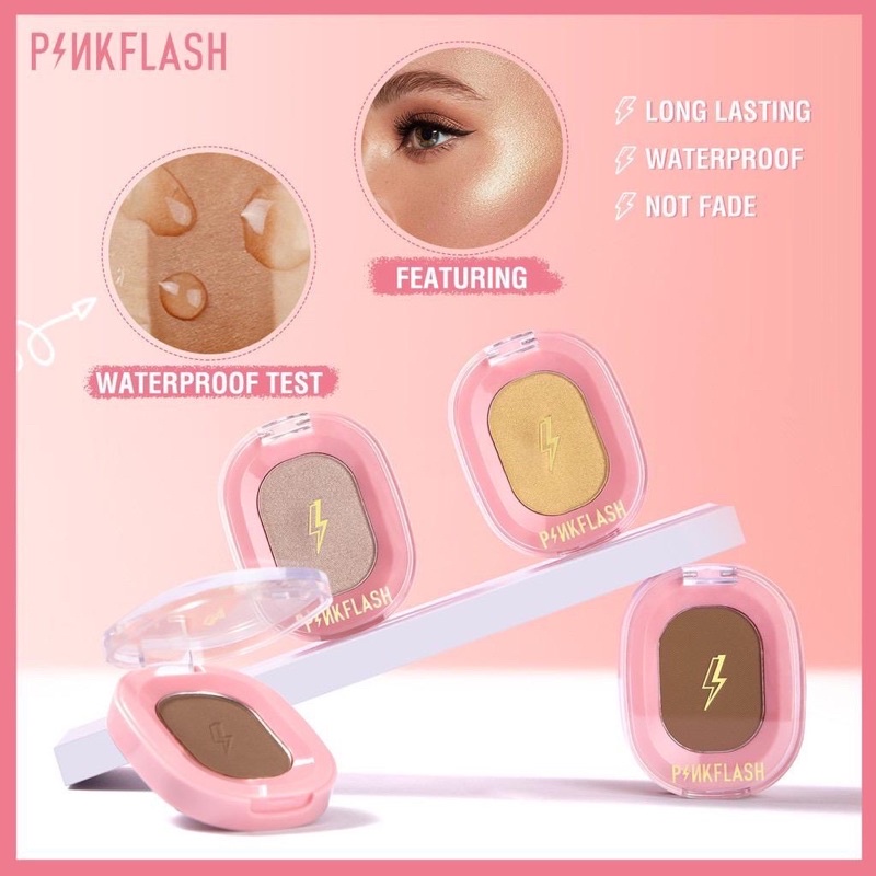 (READY &amp; ORI) Pinkflash Shimmer Highlighter &amp; Matte pink flash Countour Powder F02 F 02