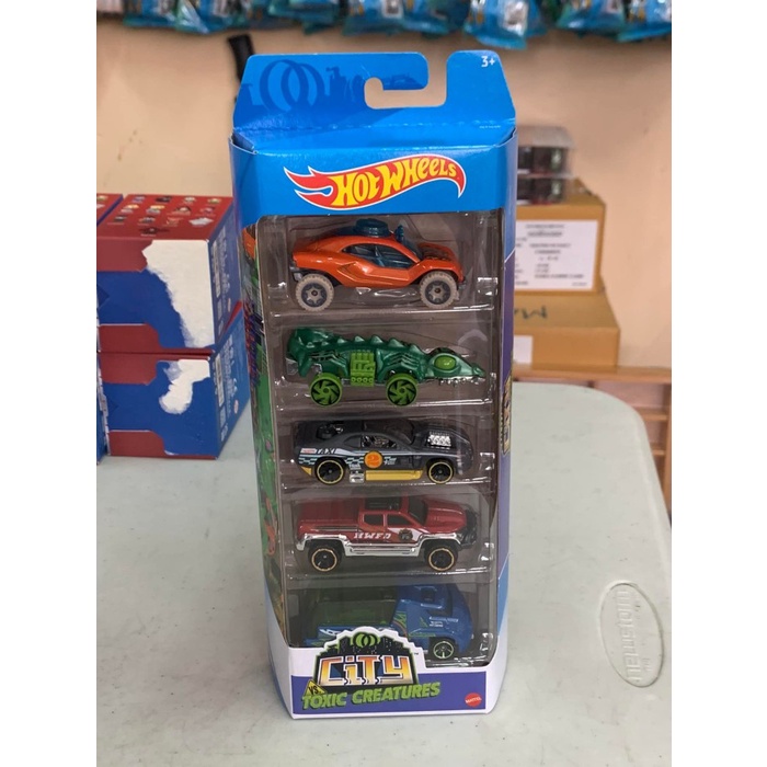 Hotwheels 5 Pack City Toxic Creatures