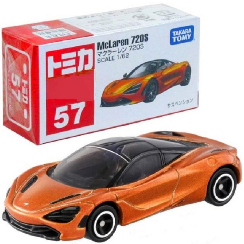 Tomica Reguler No 57 Mclaren 720S Orange TAKARA TOMY