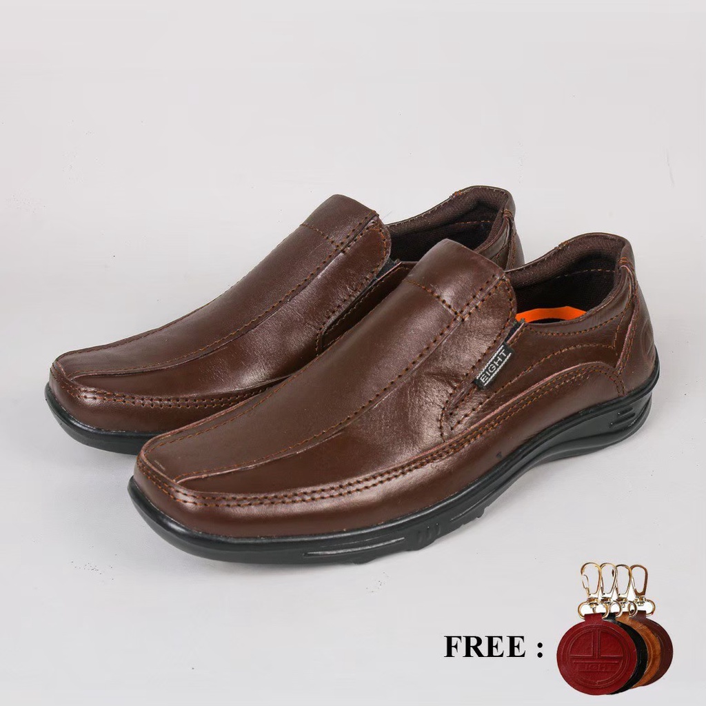 SepatuFormal Pantofel Slip On Pria Sepatu Pria Casual Formal Kulit Asli Sepatu Formal Pria Pantofel Kerja Kuliah formal Original Kekinian Murah Terlaris Sepatu Loafer Kulit Pria