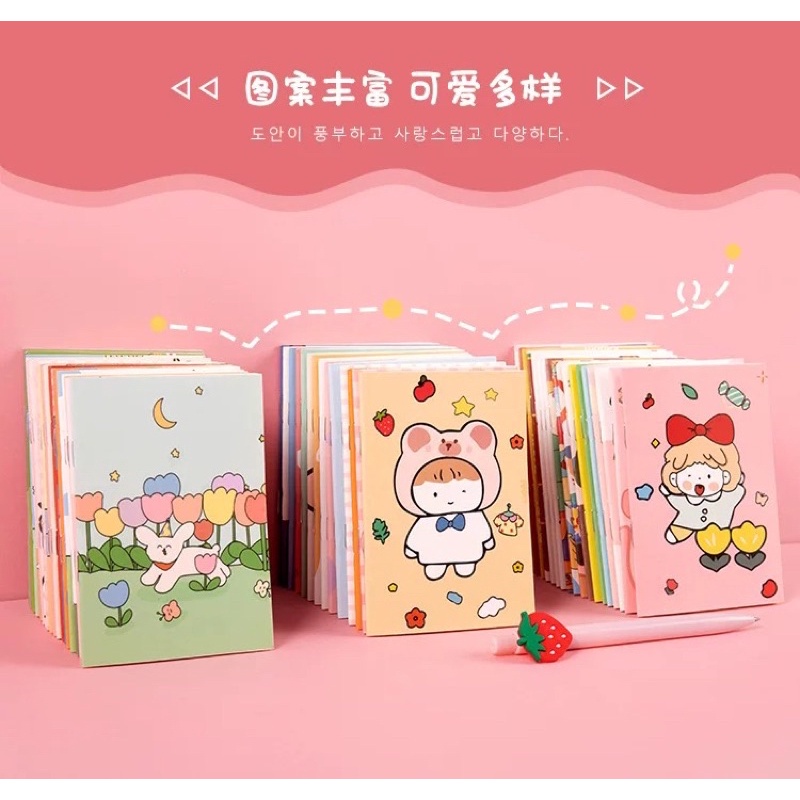 

Buku Tulis Mini Motif Kartun Note Book Mini Cartoon Mini Book Notepad Karakter Buku Tulis Memo Kecil