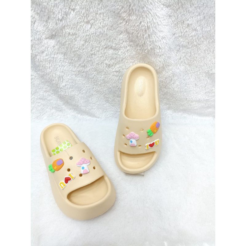 Sandal Selop Wedges Candy Sandal Viral Tiktok Para Artis 7002 Sandal Fuji