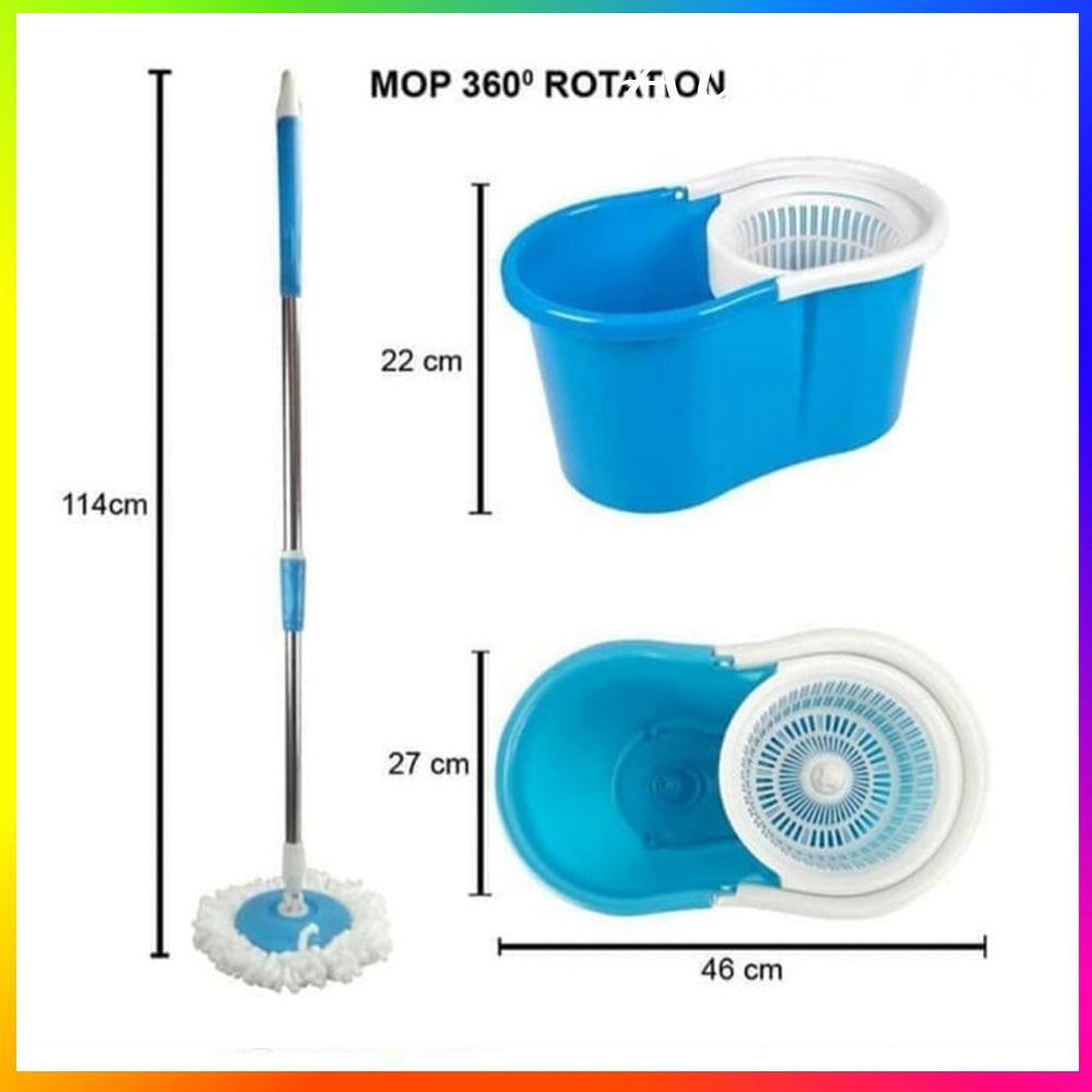 Alat Pel Lantai / Kain Pel Lantai / Alat Pel Lantai Mop / Super Mop / Alat Pel Lantai Spin Mop Kain Pel Putar