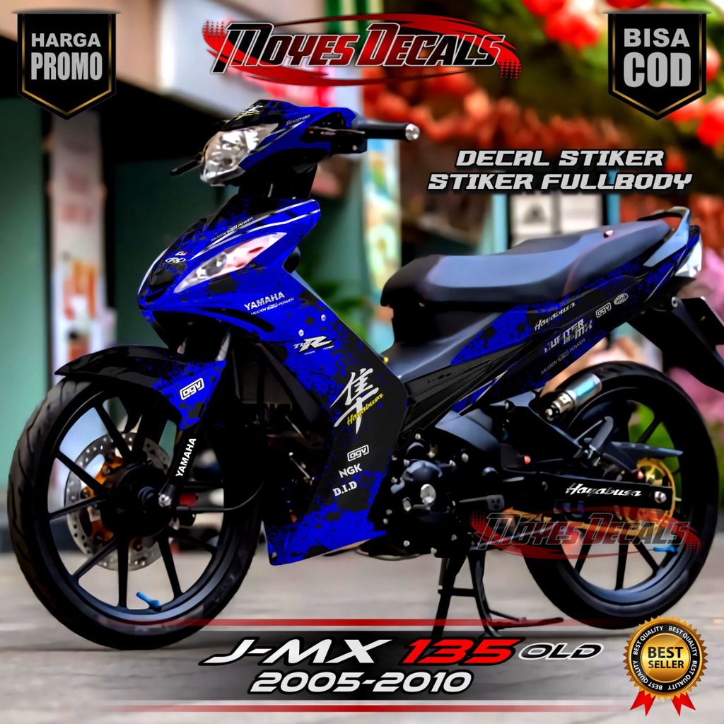 Stiker Decal Jupiter Mx Stiker Jupiter Mx 135 Sticker Jupiter Mx New 135 Monif hayabusa biru