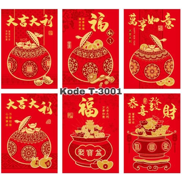 

Angpao Fuk Pendek 8X11,5 Per 6Pak Bahan Matte Doff