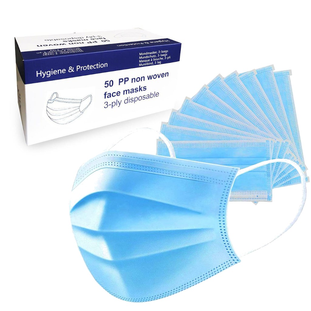 Masker kesehatan 50 pp non woven face mask