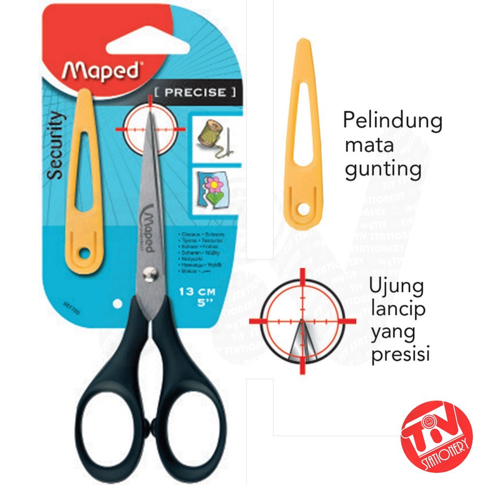 

Gunting MAPED Precise Pointed with Cap 13 cm