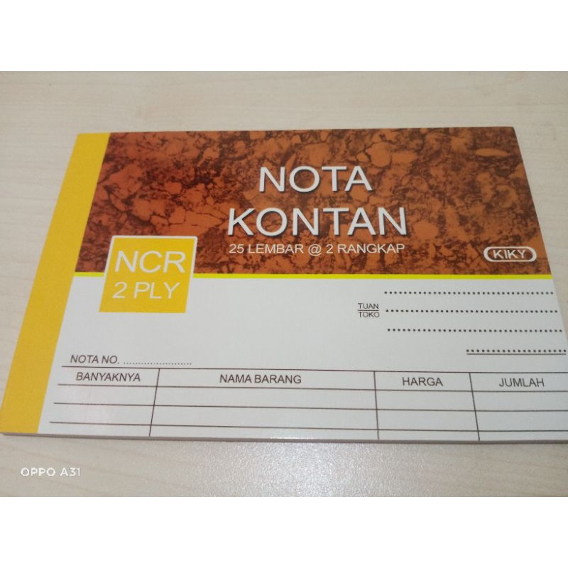 

KIKY NOTA KONTAN LANDSCAPE 2 PLY KECIL