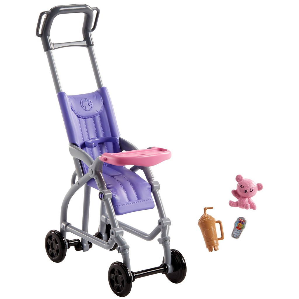 babysitter barbie with stroller