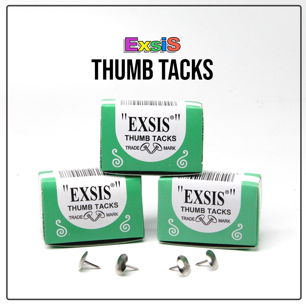 Paku pines / 10 box kecil paku pines Exsis / Thumb Tacks