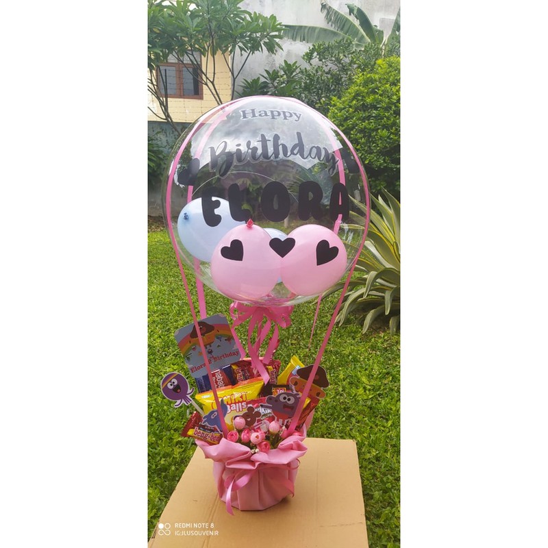 Buket balon bunga wisuda graduation valentine birthday