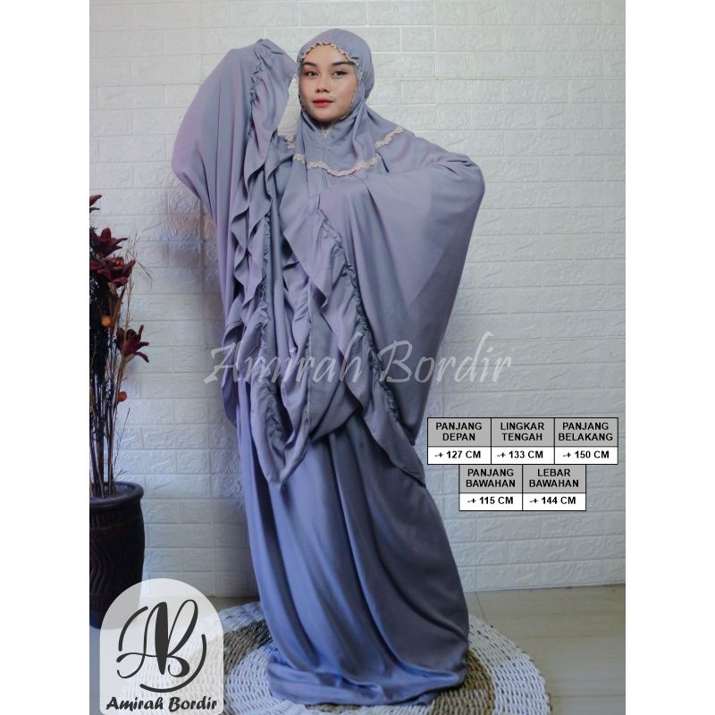 MUKENA DEWASA SUPER JUMBO RAYON POLOS REMPEL RENDA ZIPPER MODEL BISA REQUEST MODEL BIASA  DAN MODEL 2 IN 1 PAKE SLETING