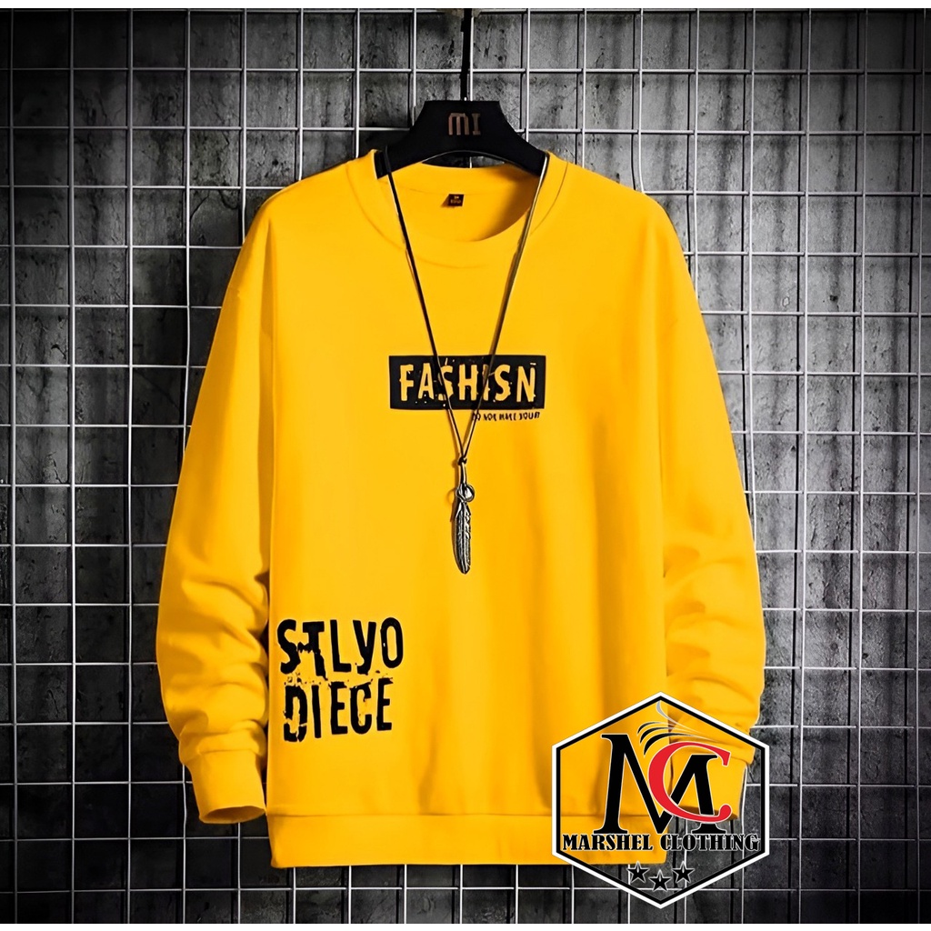 RCL - CREWNECK PRIA / STYLO DIECE / COD / MURAH / BAJU LENGAN PANJANG PRIA / BAJU DISTRO