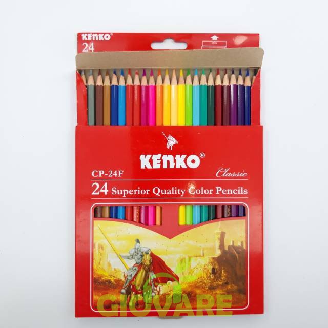 

Pensil Warna KENKO 24 warna CP-24F ORIGINAL | GIOVARE