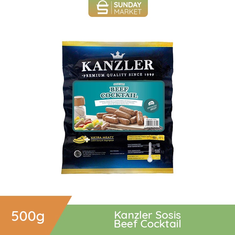 

Kanzler Sosis Beef Cocktail 500g .