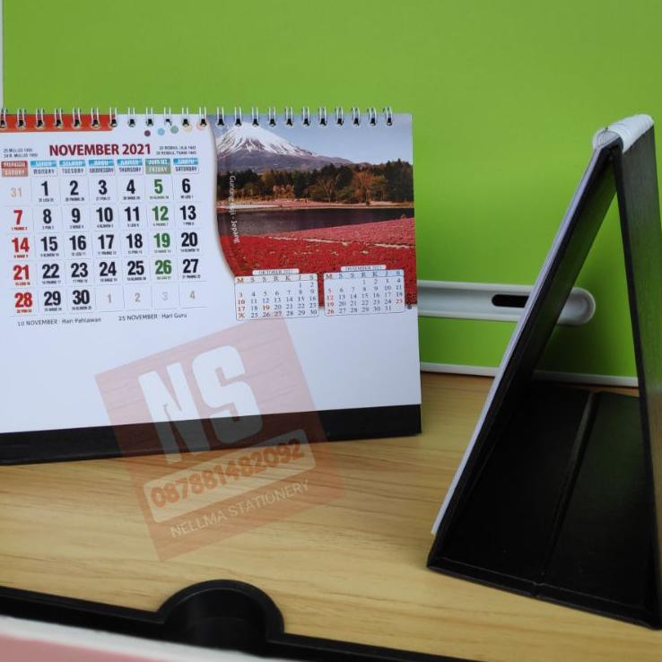 

Stok Banyak VDVOP Kalender Meja Standart Penompang Linen Tebel 2021 90 Ready