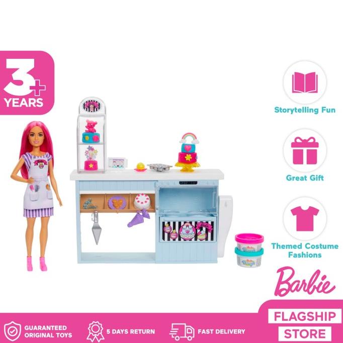 Barbie Bakery Playset - Mainan Boneka Anak Perempuan