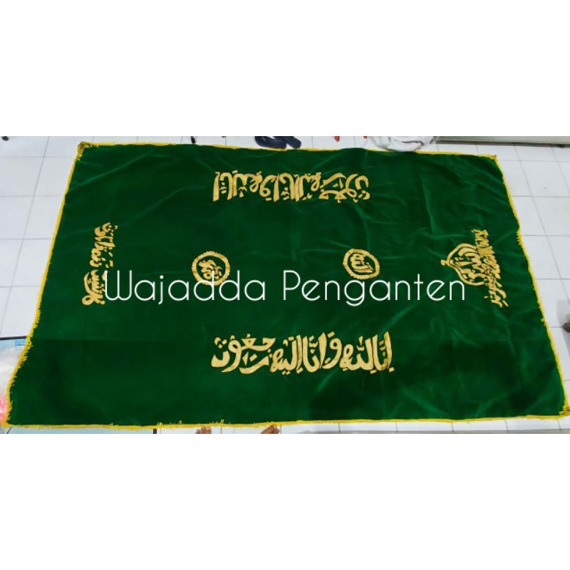 Kain penutup keranda jenazah bahan bludru full bordir