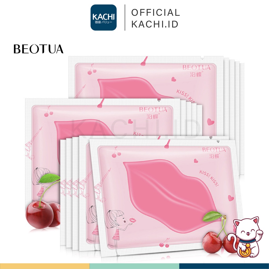 KACHI - BEOTUA Cherry Lip Mask Pink Moisturizing Masker Mulut Buah Ceri Pelembab Halus Lembut BE003