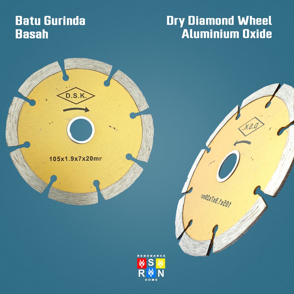 Diamond Wheel Dry 4&quot; Nishio / Batu Gurinda Kering Resonance Home