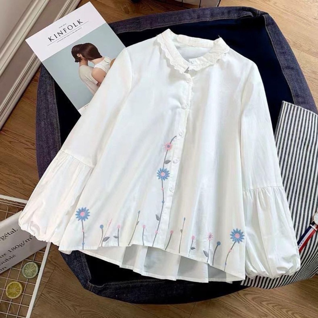 [COD] ALISA TOP BLOUSE CRINKLE LD 110 cm / Baju Atasan wanita kekinian viral / Kemeja wanita/ Baju w