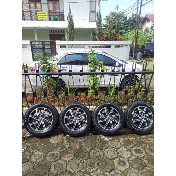 4 Velg R14 PCD100+Ban 175/65  calya sigra agya ayla vios jazz yaris civic mobilio picanto visto