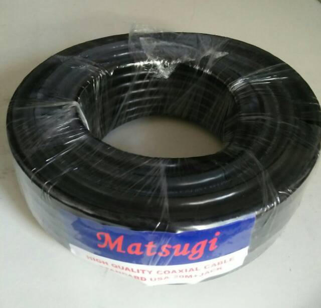 Kabel Antena TV 5C 20M + Jack MATSUGI