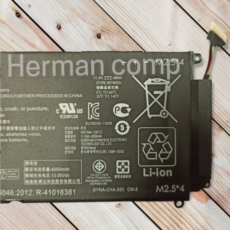 Original Baterai Laptop HP Envy 14-J 15-AE M6-P LP03XL HSTNN-DB7C