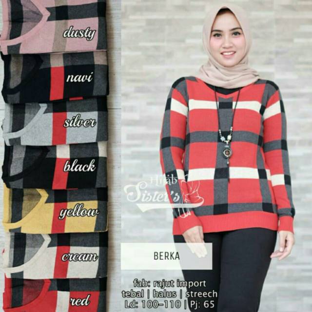 Berka Blouse, BLOUSE RAJUT WANITA SUPER CANTIK BAHAN RAJUT IMPORT LD 100-112 TERMURAH OOTD MODIS