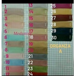 Bahan organza/Organza dof/Kain organza/ping