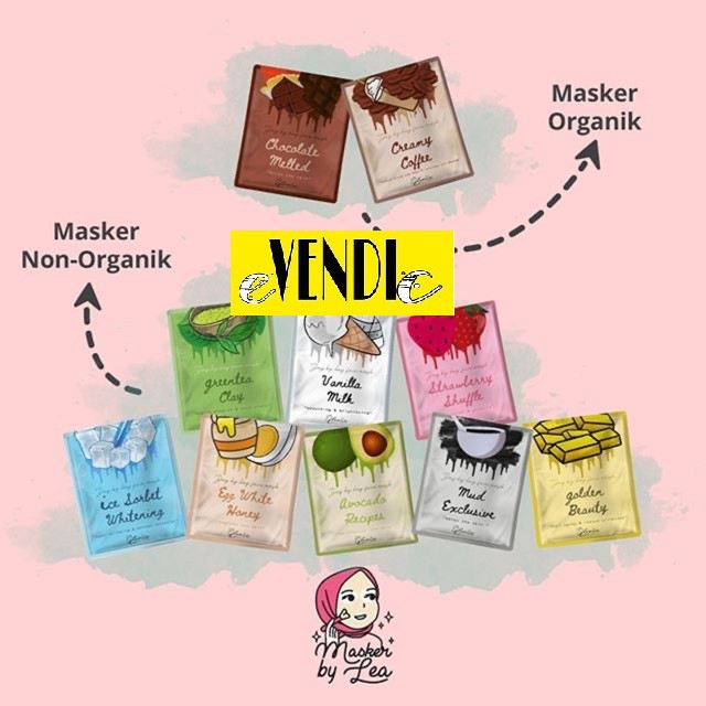 MASKER LEA BUBUK BY LEA GLORIA 20GRAM BPOM/ 10GRAM TRAVEL SIZE