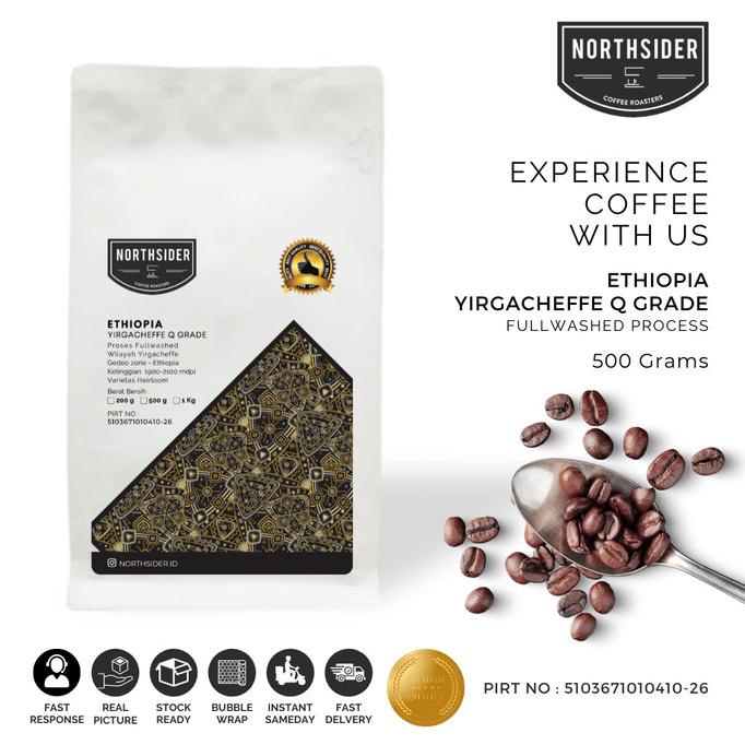 

BIJI KOPI ARABIKA ETHIOPIA YIRGACHEFFE Q GRADE WASH - 500GR NORTHSIDER -Diskon Besar