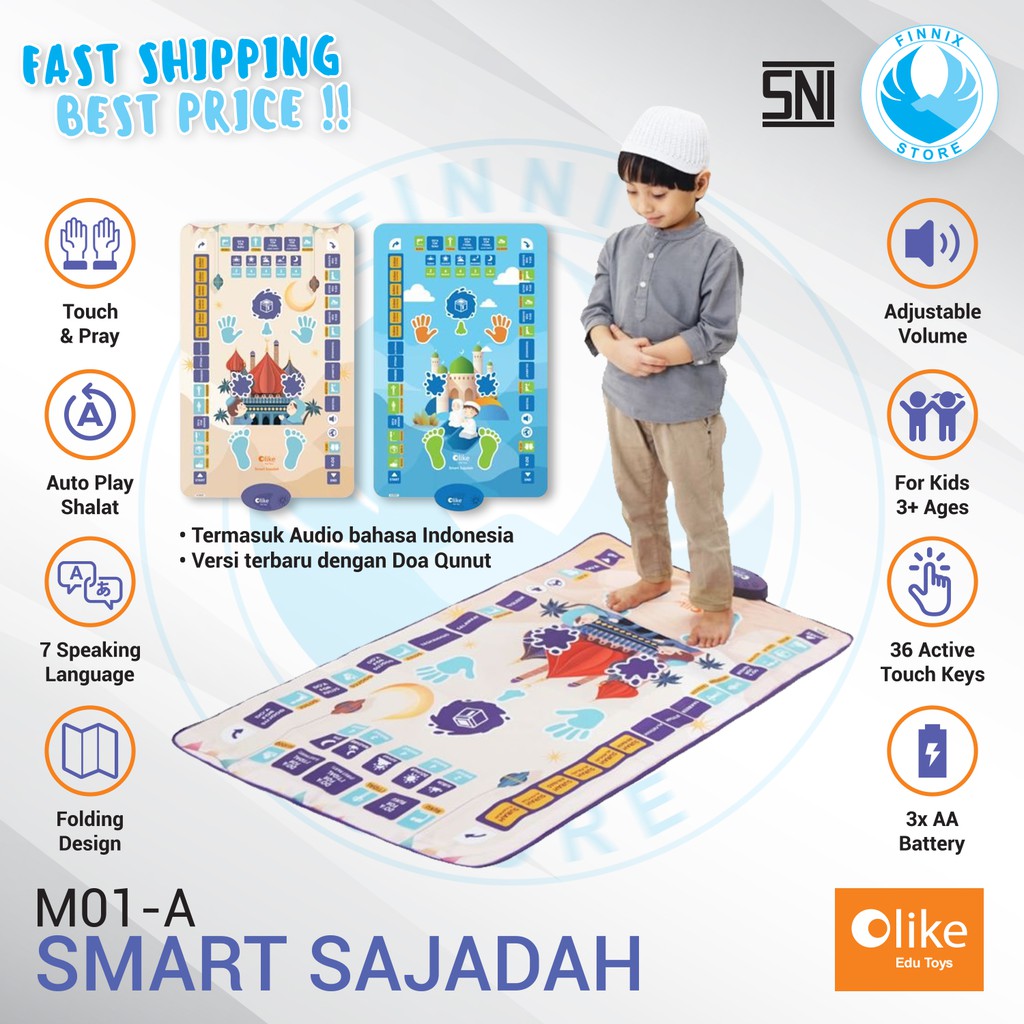 OLIKE Smart Sajadah Anak - Sajadah Pintar - Garansi Resmi