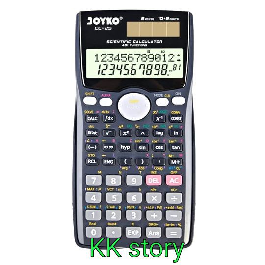 

Grosir Calculator / Kalkulator Joyko CC-25 / Scientific / 401 Functions Keren
