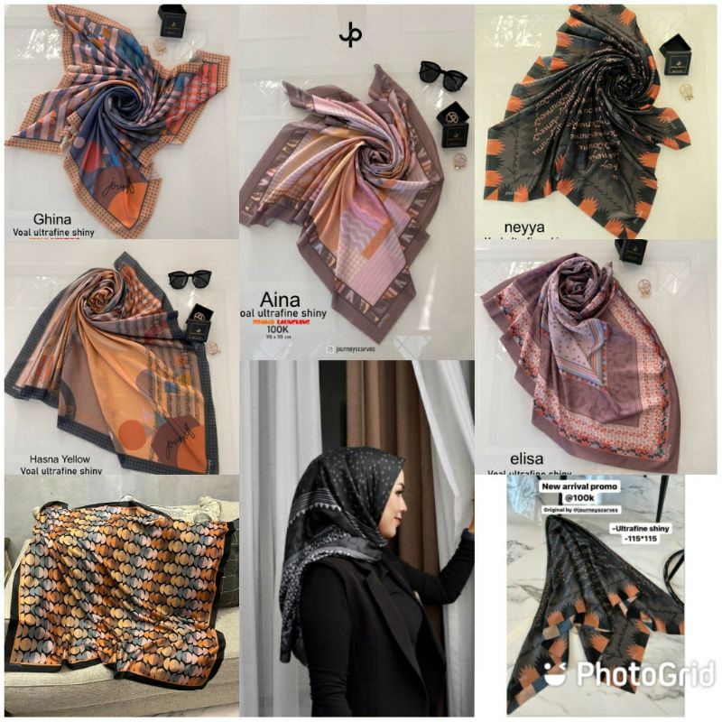 READY STOCK HIJAB JOURNEY REGULER JP NARA AINA GHINA NEYYA ELISA BLACK BURGUNDY HASNA BLUE YELLOW