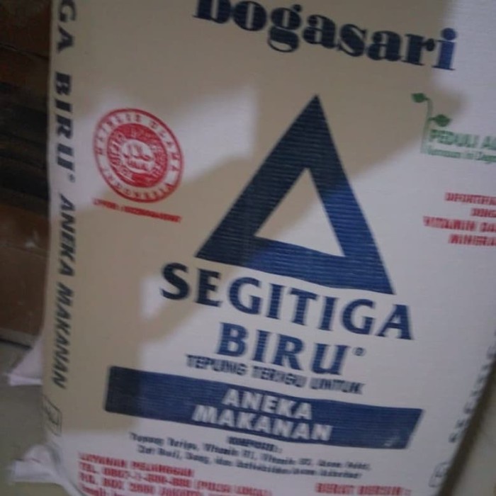 

BISA COD Terigu segitiga biru 25kg.khusus gojek atau grab instant