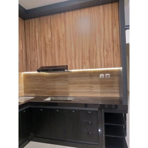 kitchen set minimalis pemasangan di tebet