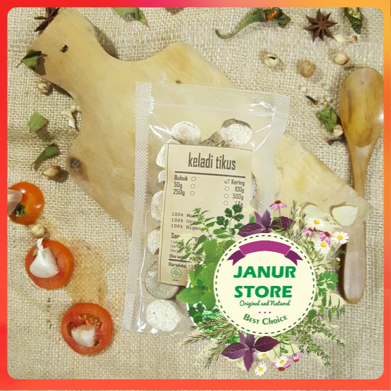 

GRADE A - KELADI TIKUS KERING 500 GRAM - Typhonium Flagelliforme - MURNI