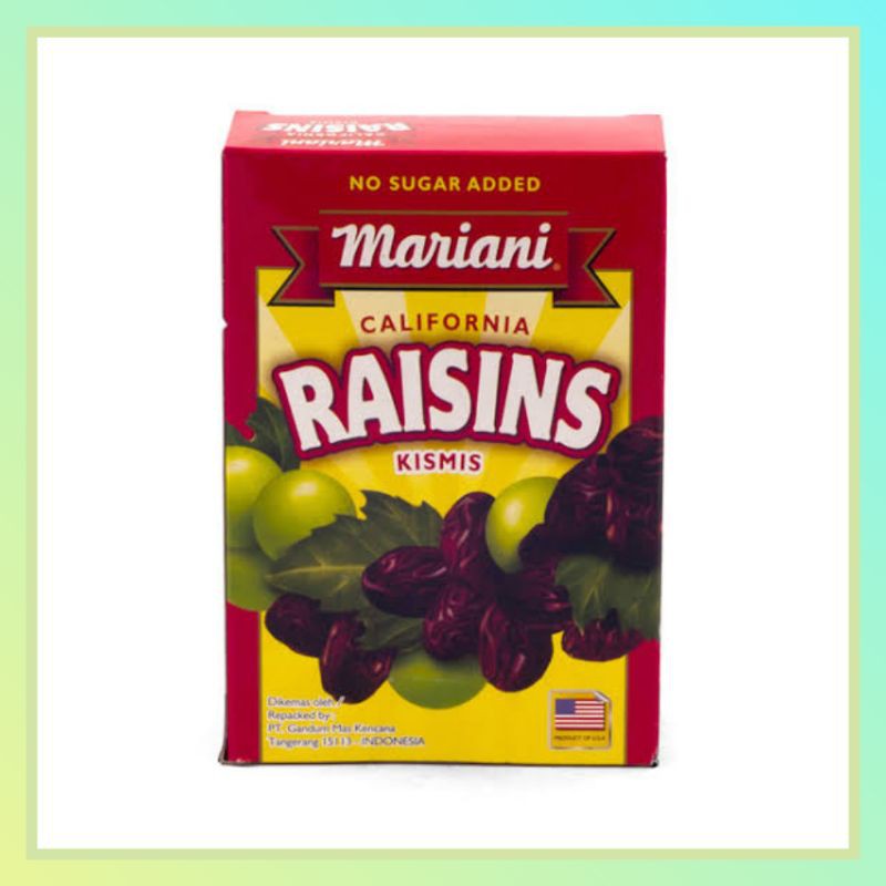 

Mariani California Raisins Kismis 300 gram