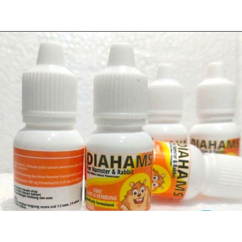 Obat Hamster Kelinci Anti Diare Kembung Mencret DIAHAMS 10ml