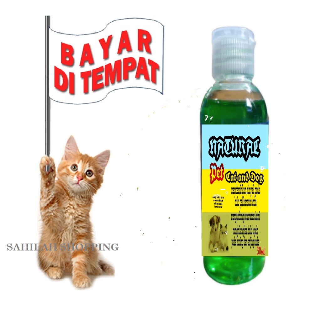 SAMPO KUCING ANJING TERMURAH ANTI KUTU JAMUR DAN BAKTERI NATURAL PET SHAMPO ISI 30 ML