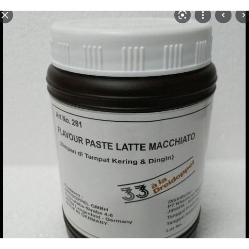 

Dreidoppel Flavour Paste Latte Macchiato 1kg bakernbar99 dijamin