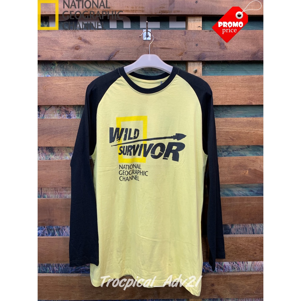 T-SHIRT NATIONAL GEOGRAPHIC RUFF UB BUILT UP PANJANG