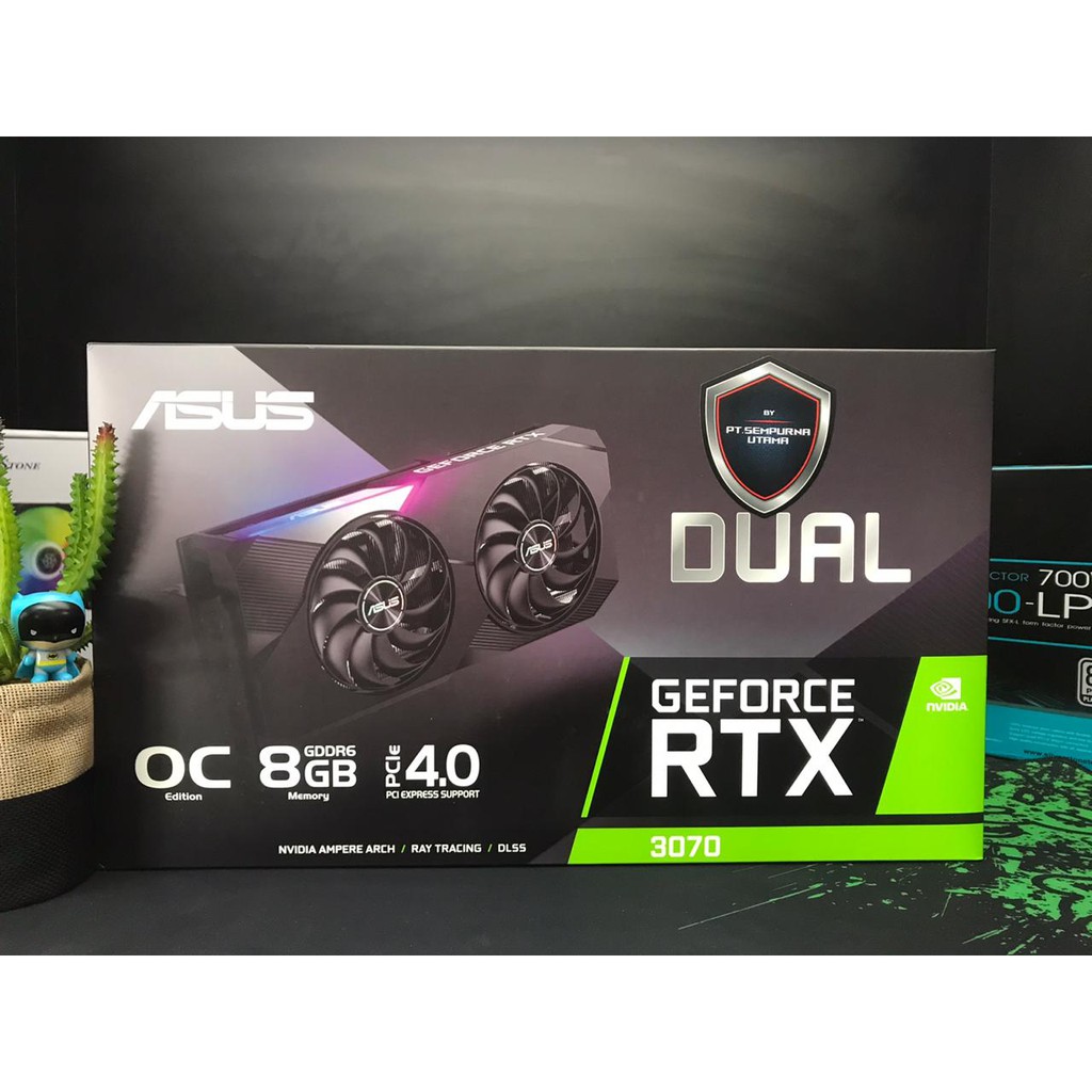 ASUS DUAL RTX 3070 OC 8GB DDR6 VGA CARD NVIDIA