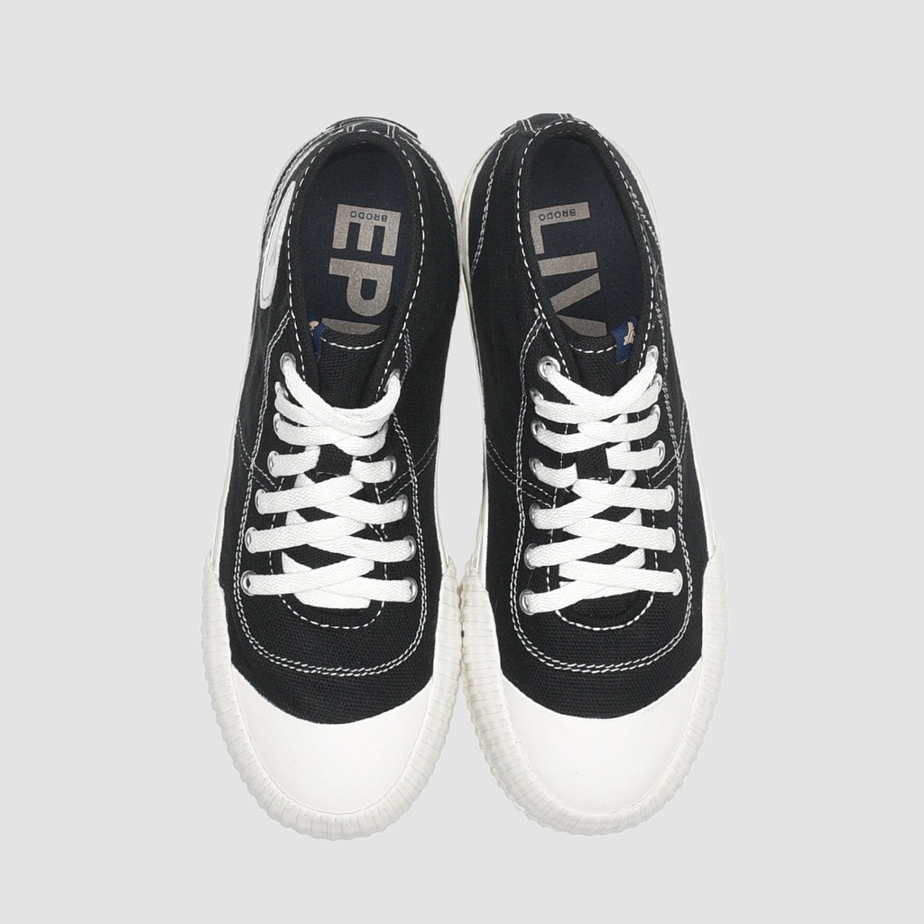 Sepatu Brodo Vulcan Hi Series [Black White/Olive/Navy/White Gum]-4