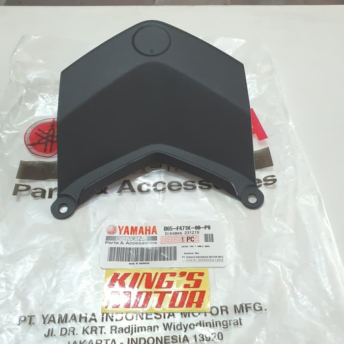 SAMBUNGAN BODY, COVER TAIL, STOP AEROX 155 HITAM DOFF (B65-P8) ORI YGP