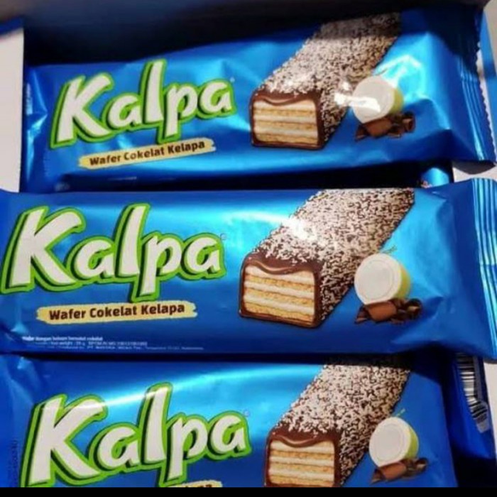 Kalpa Wafer Coklat Kelapa - 1 box isi 12 pcs @22 gr