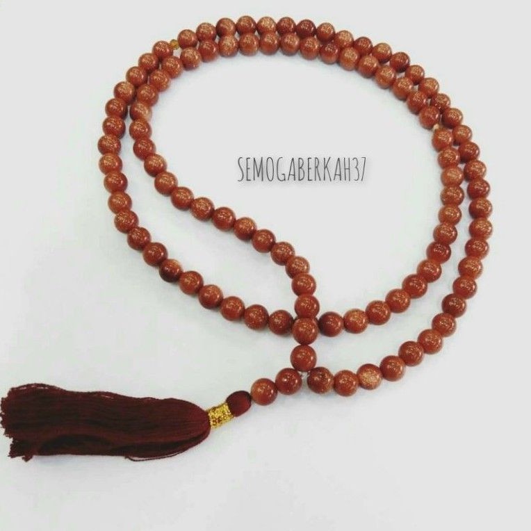 Tasbih Batu 99 Pasir Emas Natural Asli