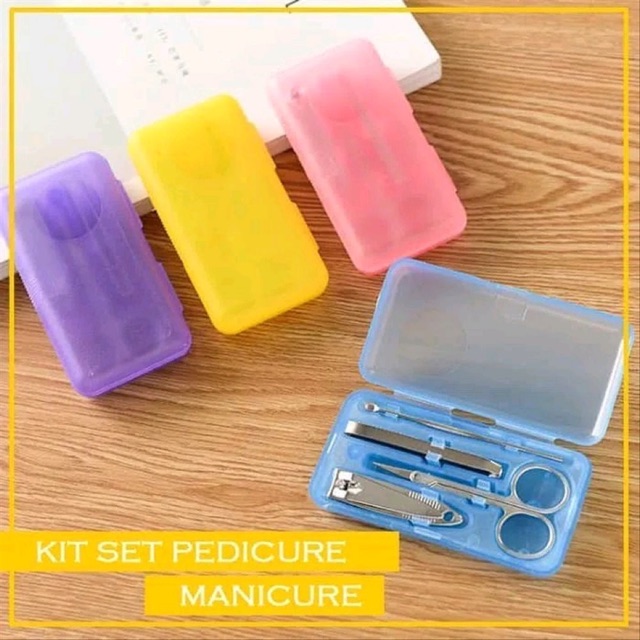 Gunting Kuku Kit Set - Alat Menicure Pedicure (Isi 4 + BOX)